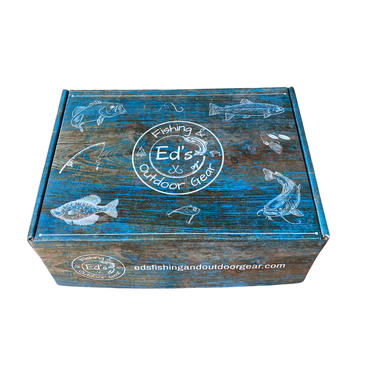 E.F.O.G.'s GO FISH! Panfish Fishing Box, Freshwater Fishing Lures, Crappie Fishing Gear, Crappie Tackle Kit, Fishing Gift Box
