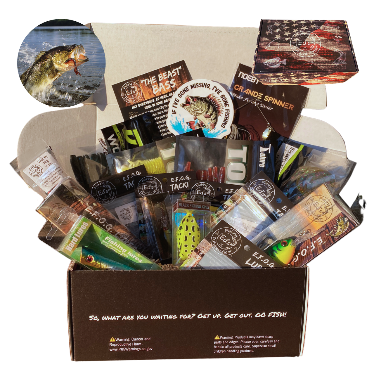 E.F.O.G's BEAST Bass Fishing Gift Box - American Flag Edition