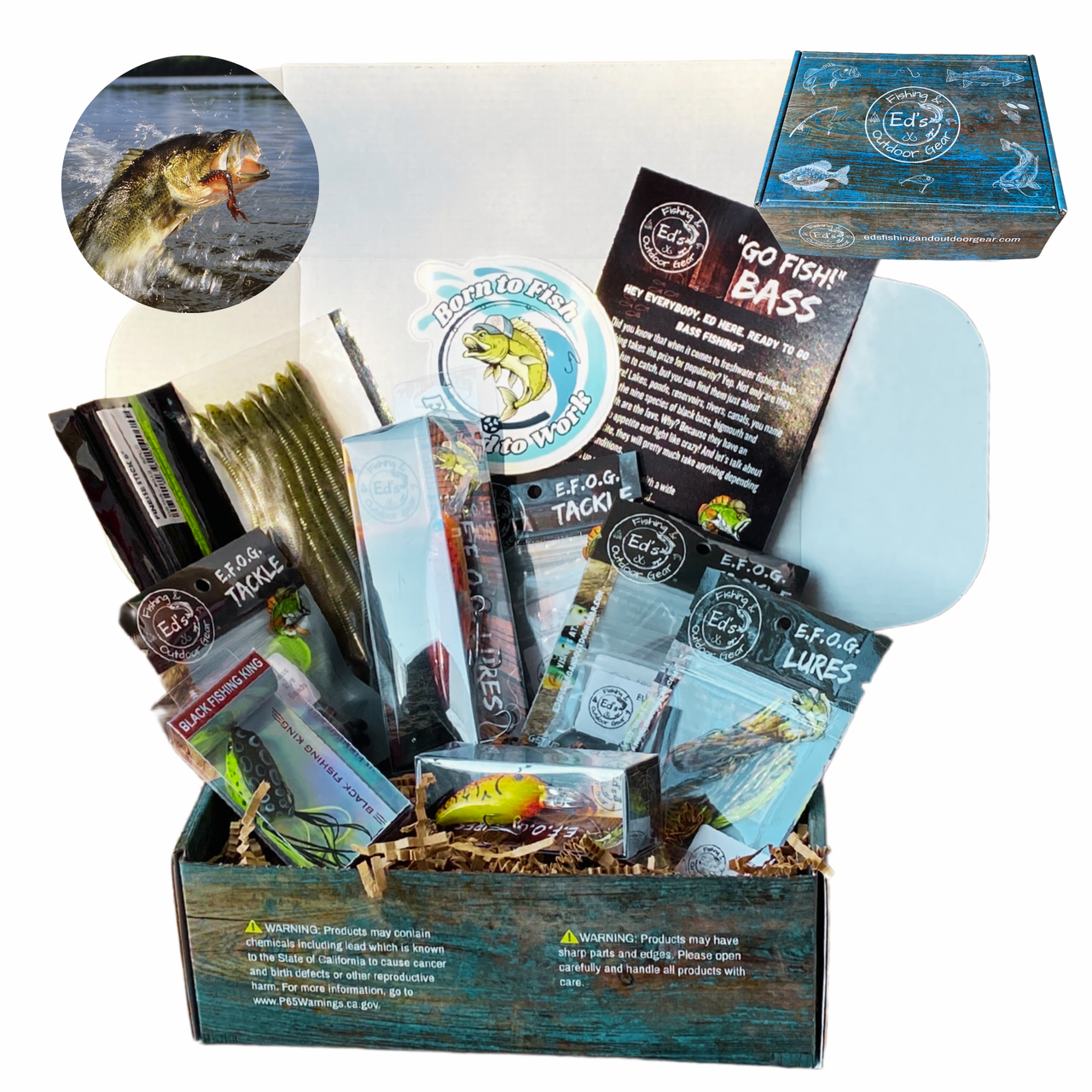 E.F.O.G.'s GO FISH! Bass Fishing Box