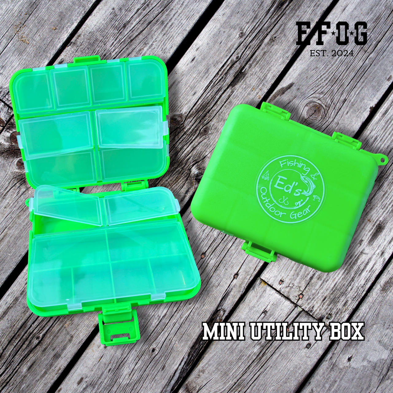 Small Tackle Box Organizer, Mini Survival Clamshell, Backpack Gear Holder, Survival, Medical Storage